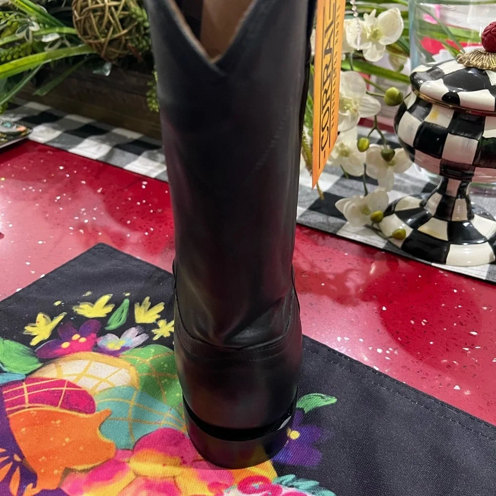 Corral Boots Mens  Black Embroidery Round Toe A4112 size 11 d new in box - Picture 3 of 9